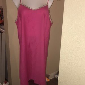 Bright pink summer dress